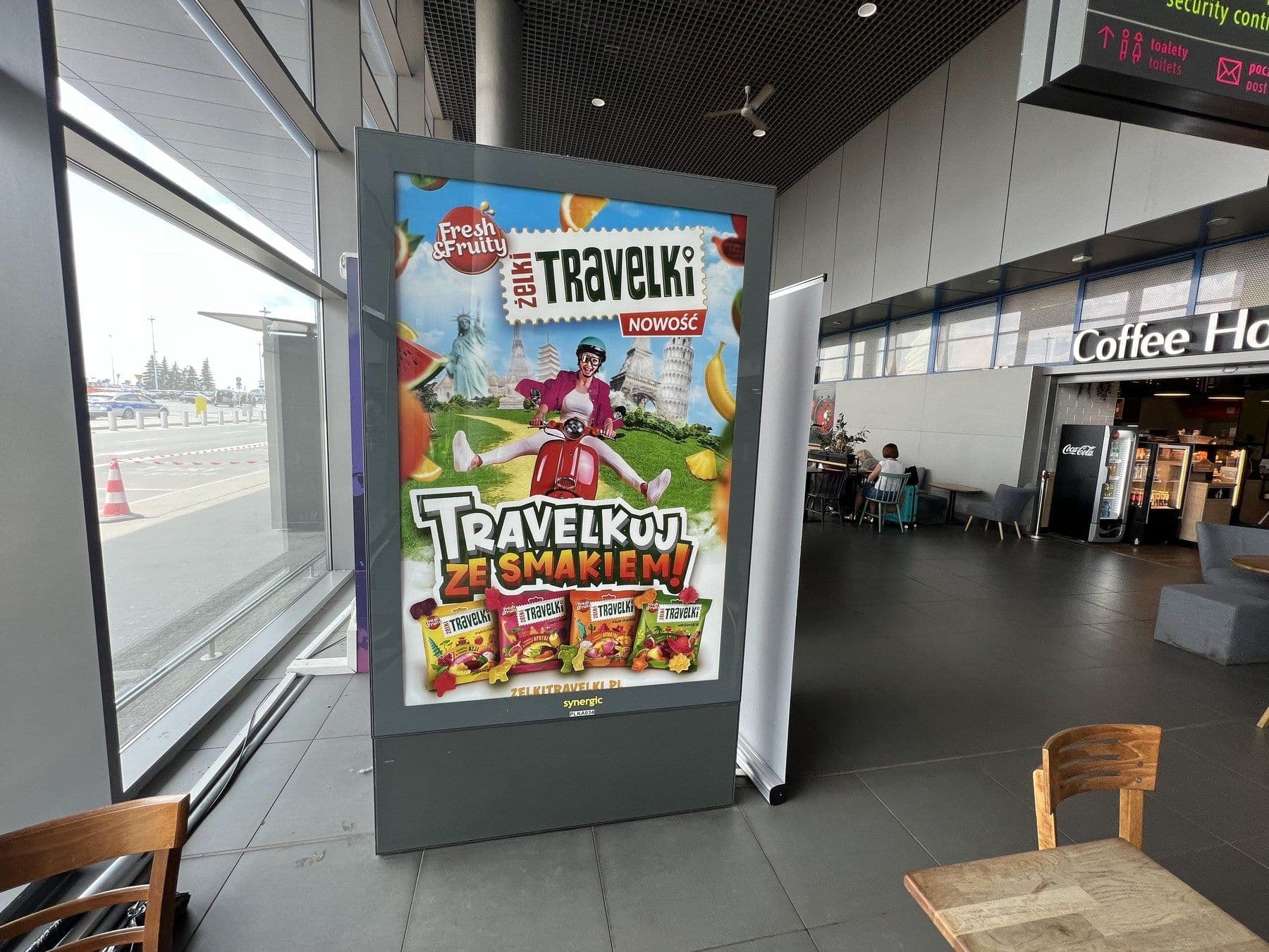 Citylight reklamowy na lotnisku